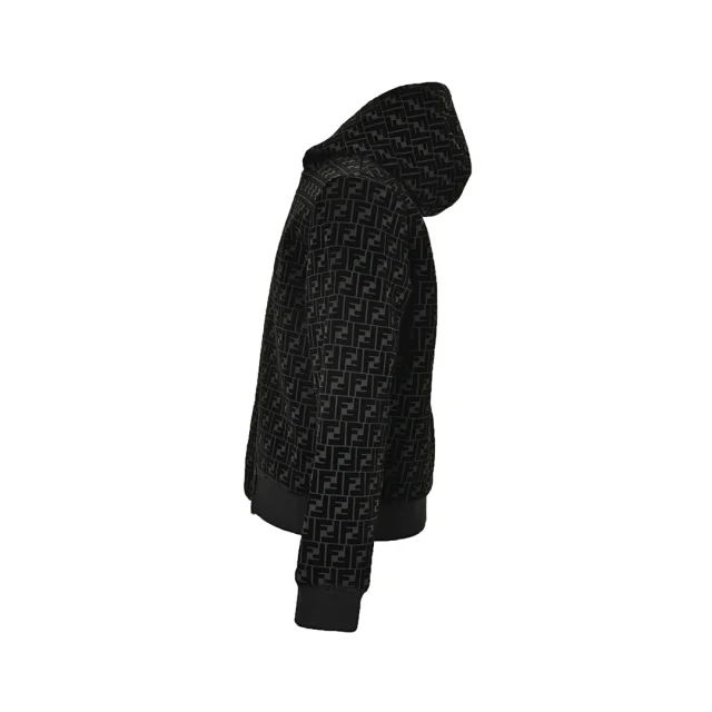 Fendi Jackets FF Monogram Hooded Zip Jacket product detail image 4