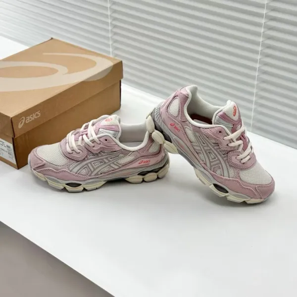 Asics Gel-Kayano 14 Pink White Running Shoes - 7