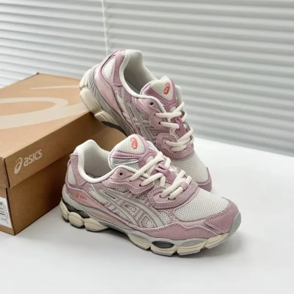 Asics Gel-Kayano 14 Pink White Running Shoes - 5