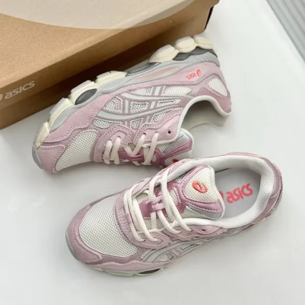 Asics Gel-Kayano 14 Pink White Running Shoes - 4