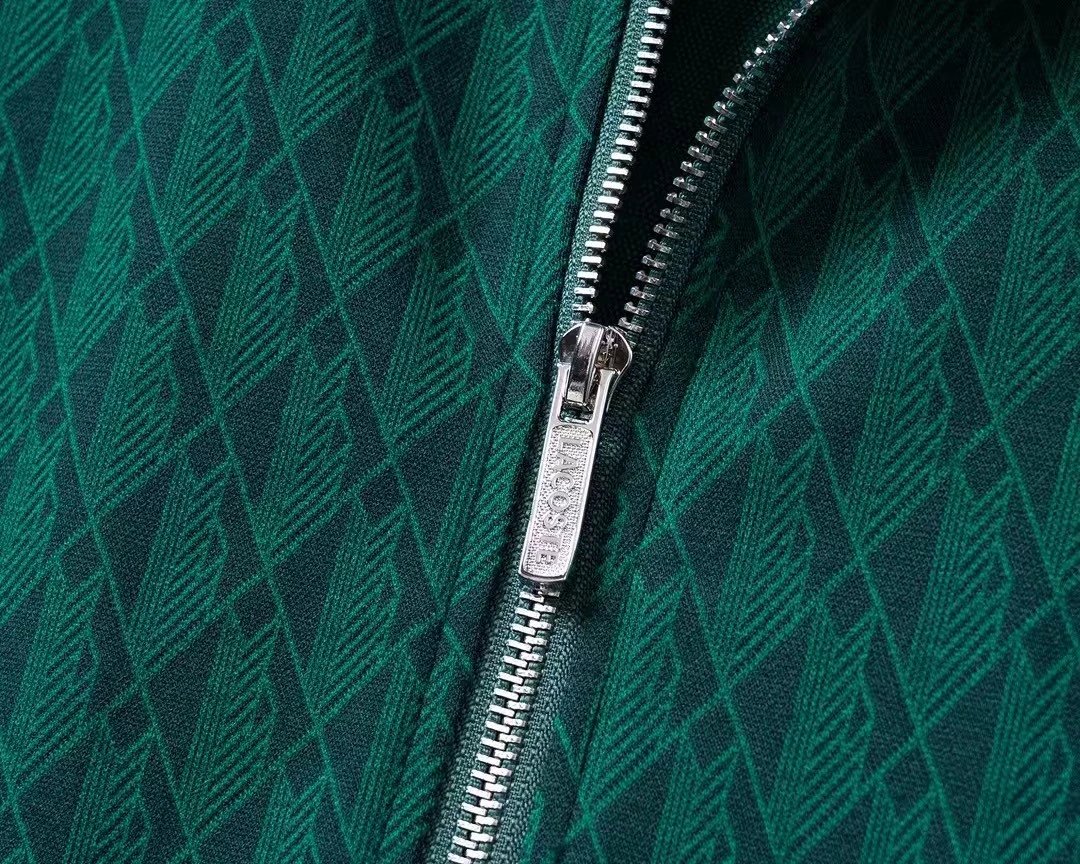 Lacoste Matching Sets Diamond-pattern zip track jacket and jogger set image 6
