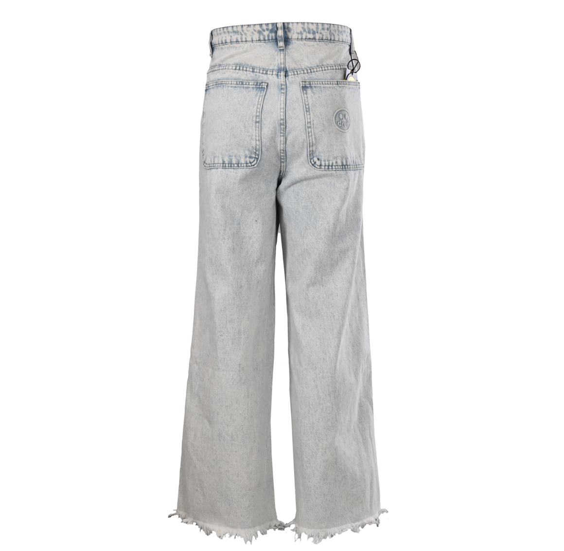 Smiley Face Wide-Leg Ripped Jeans photo 4