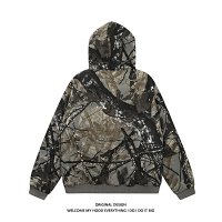 Tree Patern Fur Zip up Hoodie — seller photo 2