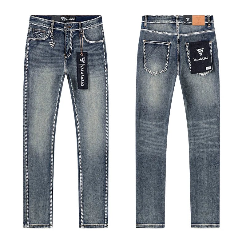  Valabasas Men's Washed Vintage Style Je