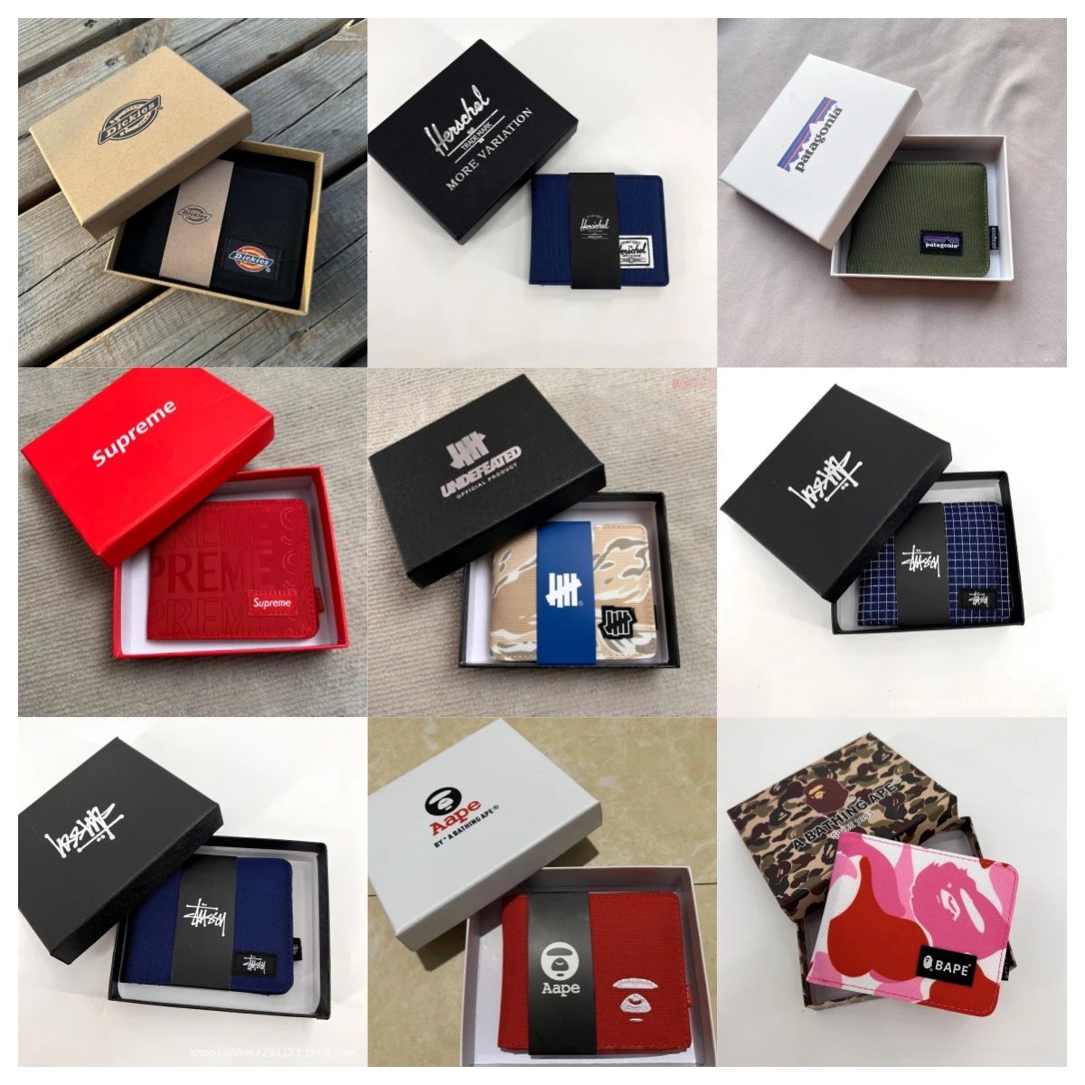 Wallets from Supreme, Stüssy, 