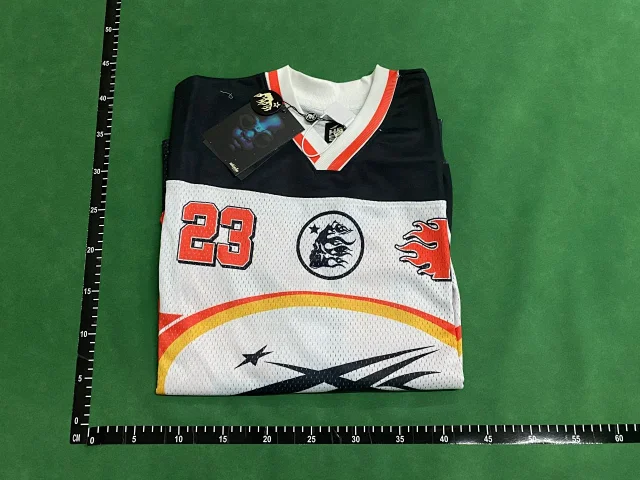 Hellstar T-Shirts Mesh football jersey graphic product detail image 4