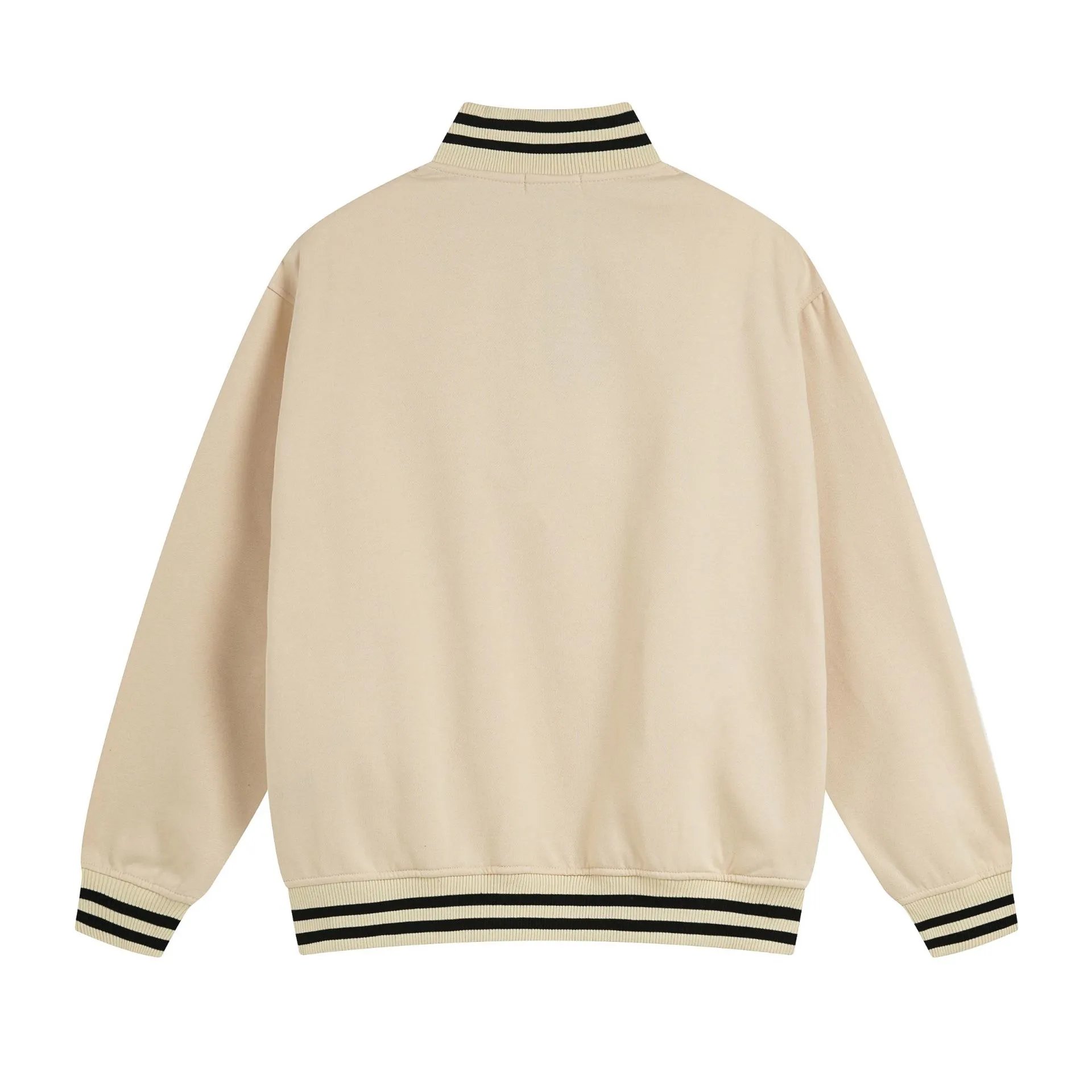 Rhude East Hampton Half-Zip Pullover Red Beige Jacket - 17