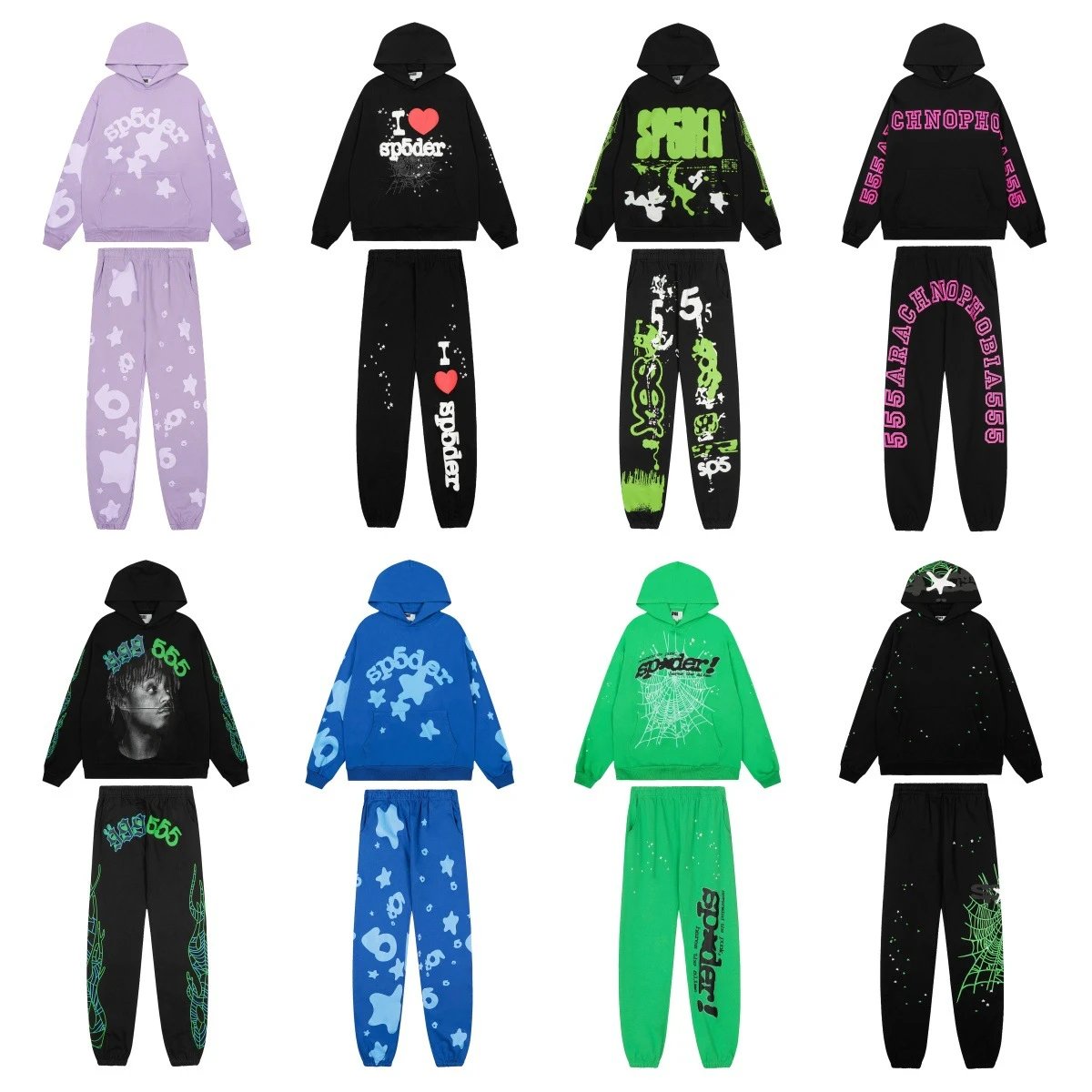 Sp5der hoodies and sweatpants 