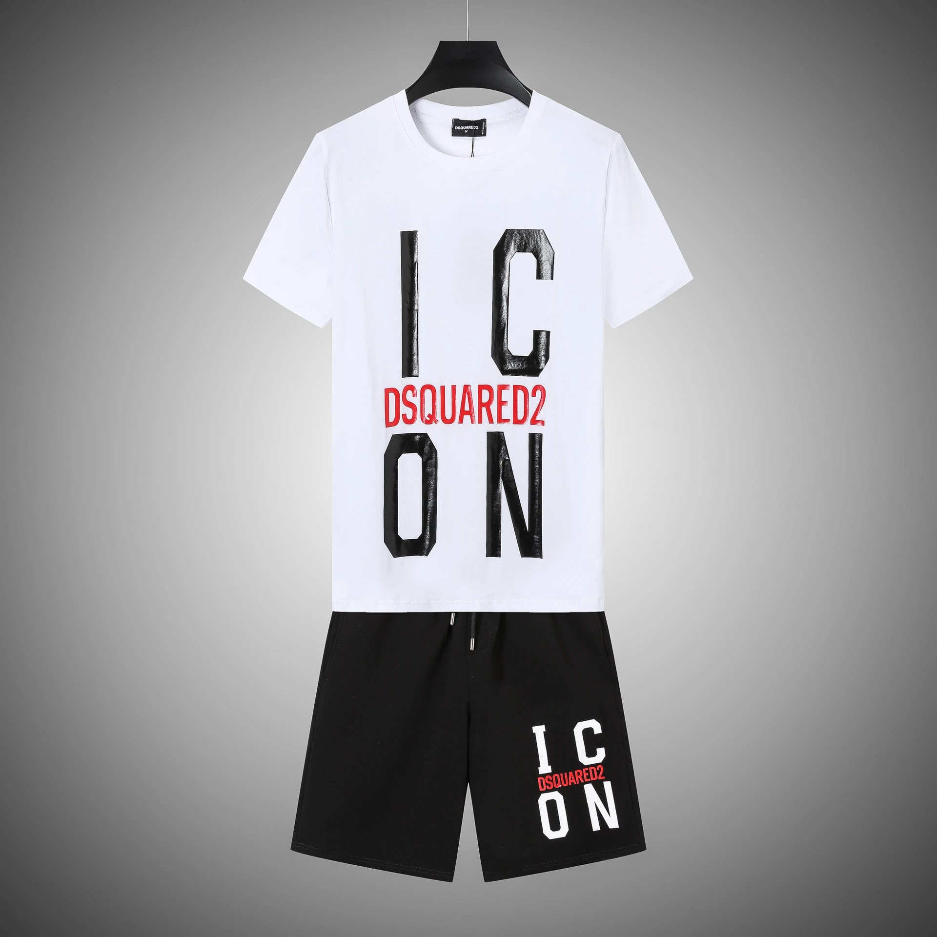 DSQUARED2 Matching Sets U3DS-2 Graphic T-Shirt and Shorts Set — 22