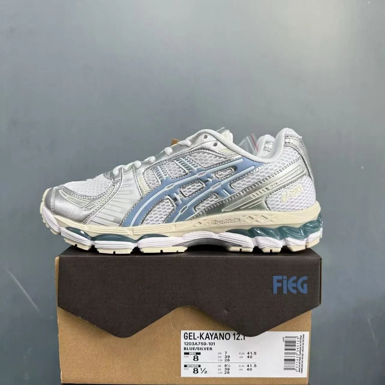 ASICS Sneakers GEL-KAYANO 12.1 — Silver Blue