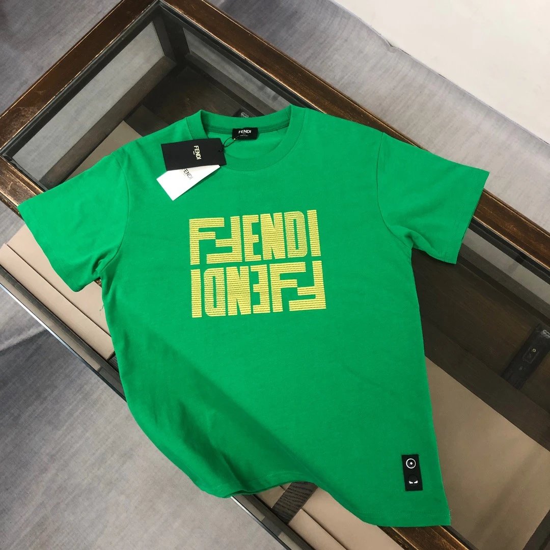 Fendi T-Shirts Short-Sleeve FF Logo Graphic T-Shirt image 2