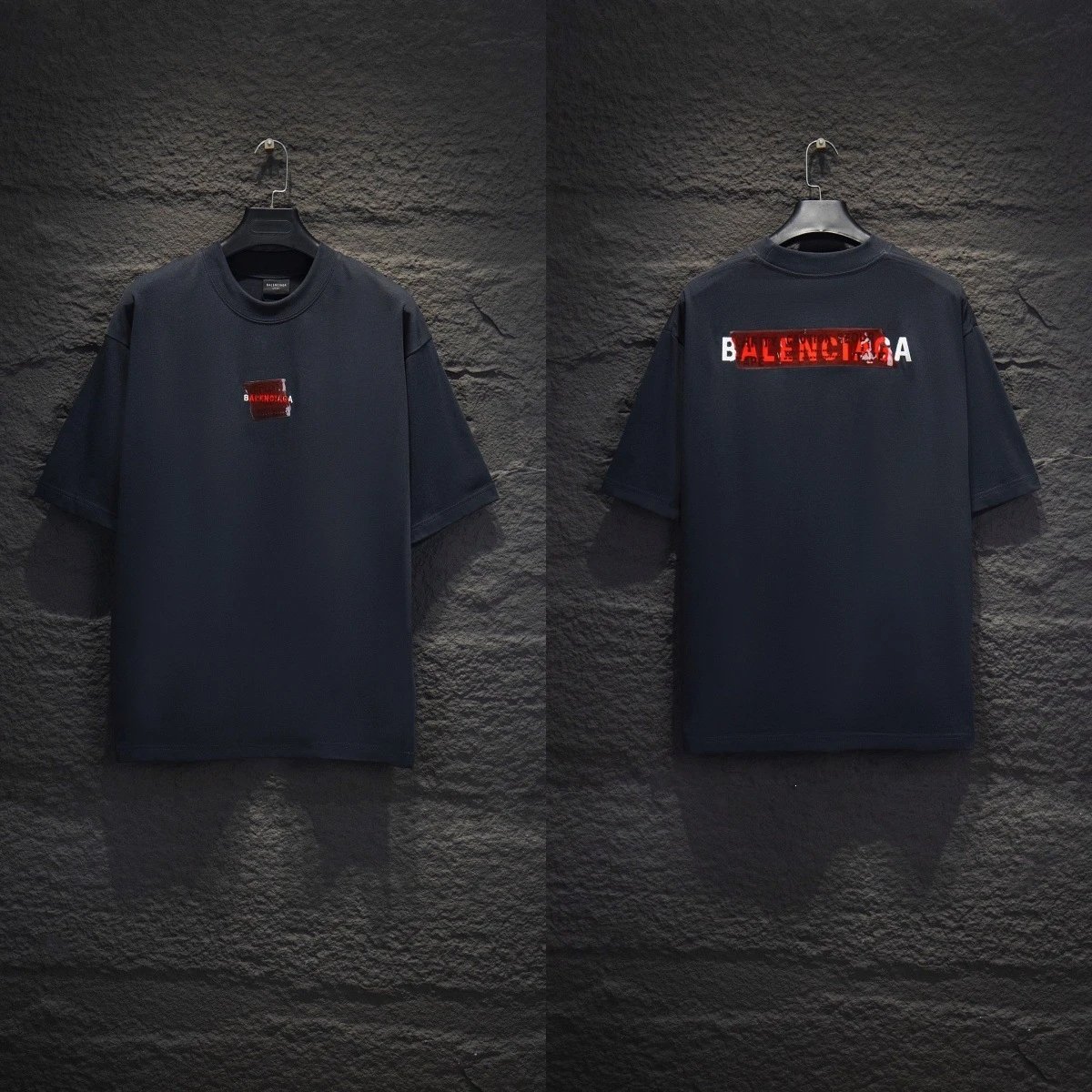 Balenciaga T-Shirts Graphic short-sleeve T-shirt — 5203 black