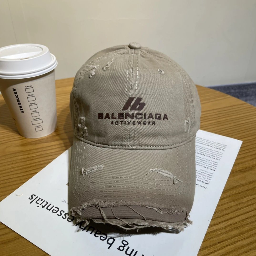Balenciaga Hats Embroidered logo baseball cap — 03-1