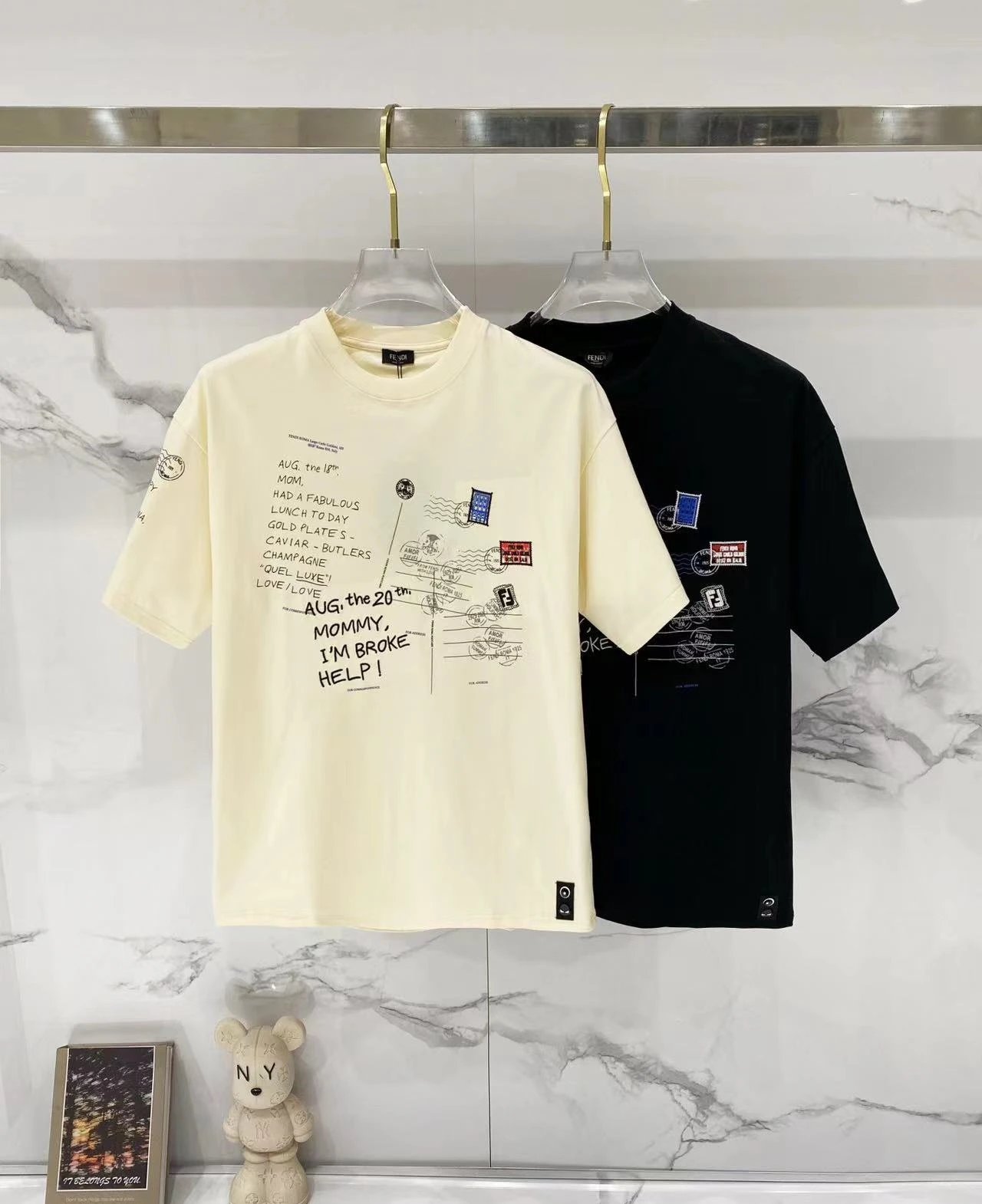Fendi T-Shirts Loose-fit crew-neck short-sleeve T-shirt image 2