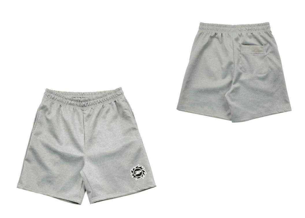 Broken Planet Shorts Graphic and plaid — D 8271 gray
