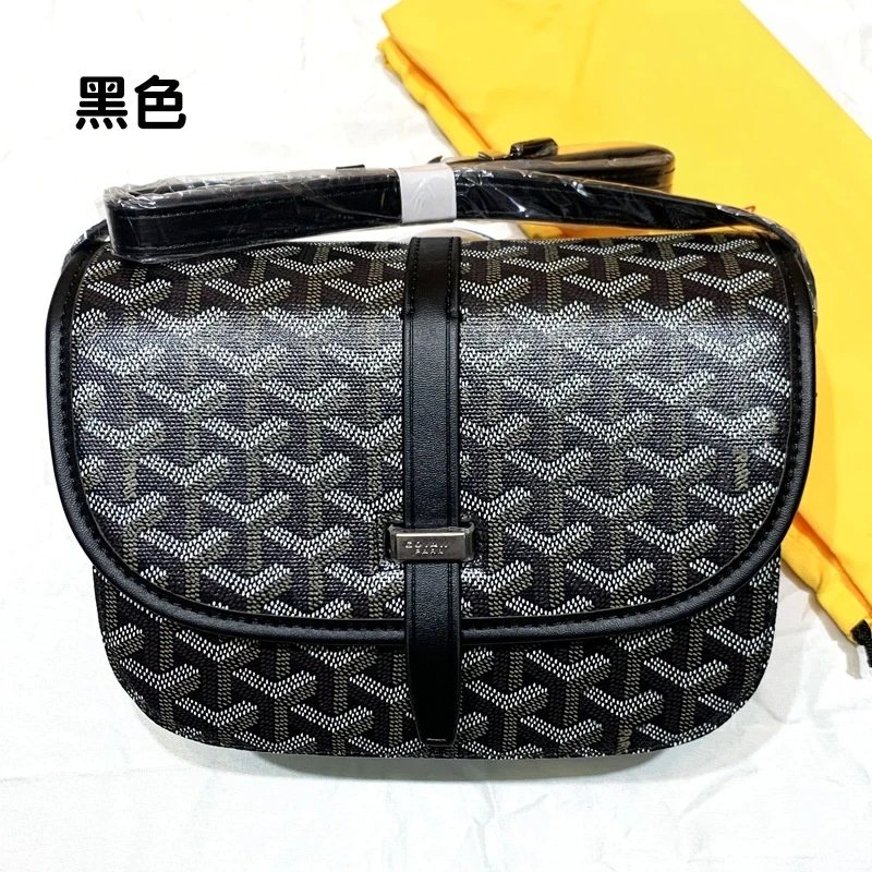 Goyard Handbags Mini Saigon Wooden-Handle Bag — Black saddle bag