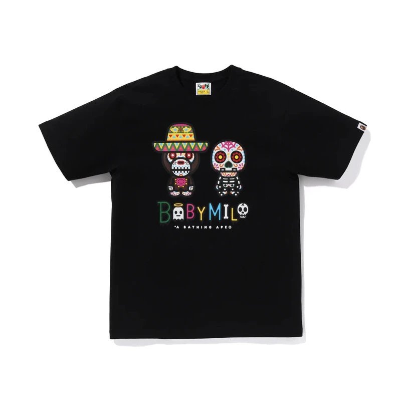 BAPE T-Shirts Short-Sleeve Graphic Print — 450 black