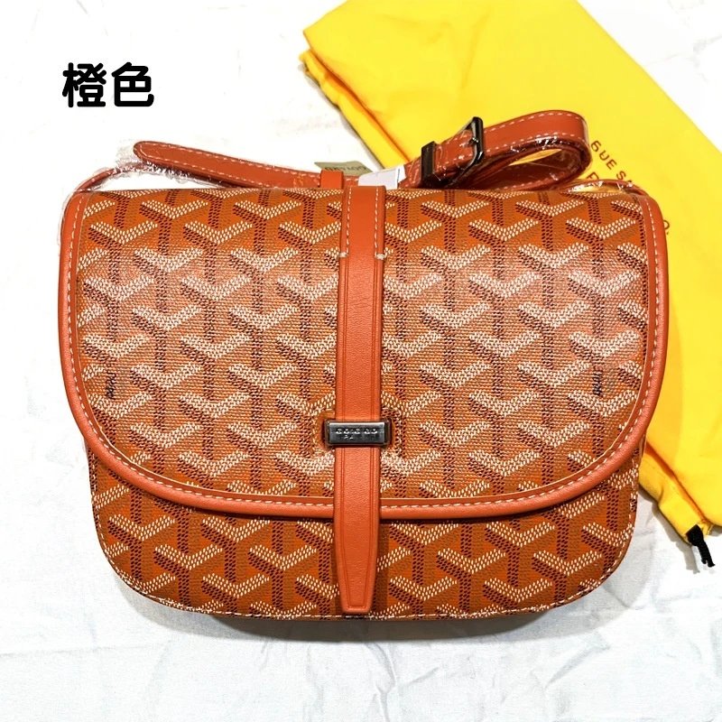 Goyard Handbags Mini Saigon Wooden-Handle Bag — Saddle bag orange