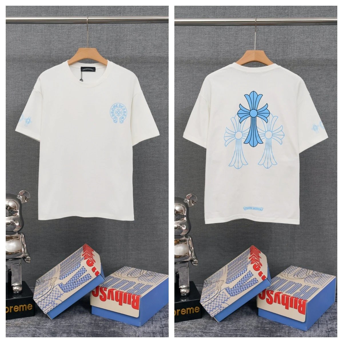 Chrome Hearts T-Shirts Graphic-print crewneck T-shirt — 37