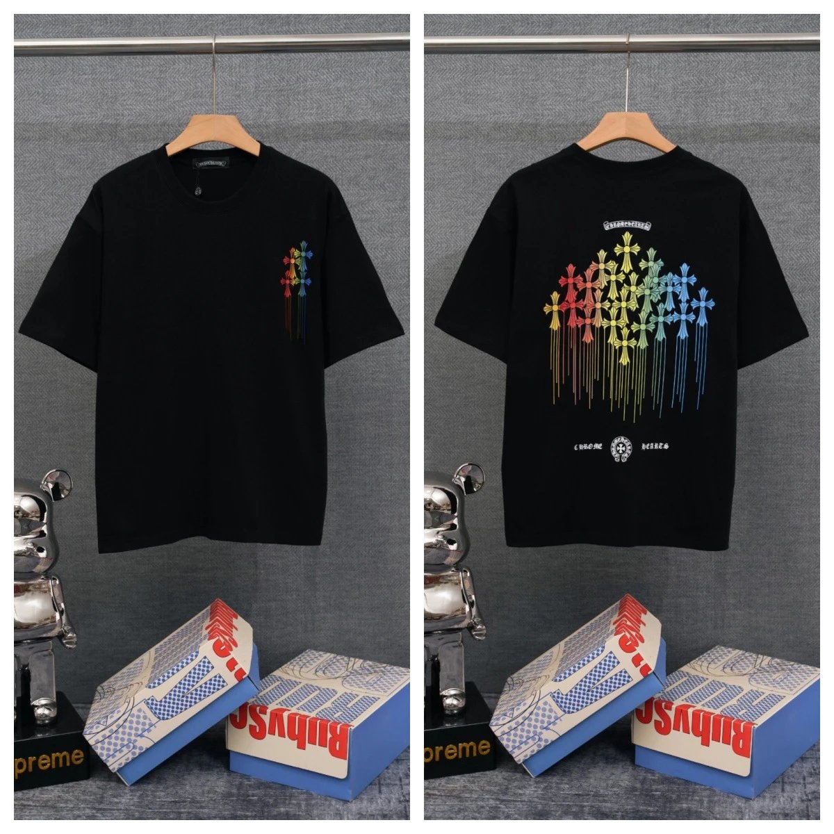 Chrome Hearts T-Shirts Graphic-print crewneck T-shirt — 40
