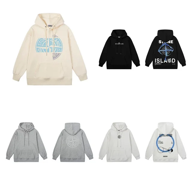 Stone Island Hoodies & Sweatshirts Compass Logo Pullover Hoodie product detail image 1