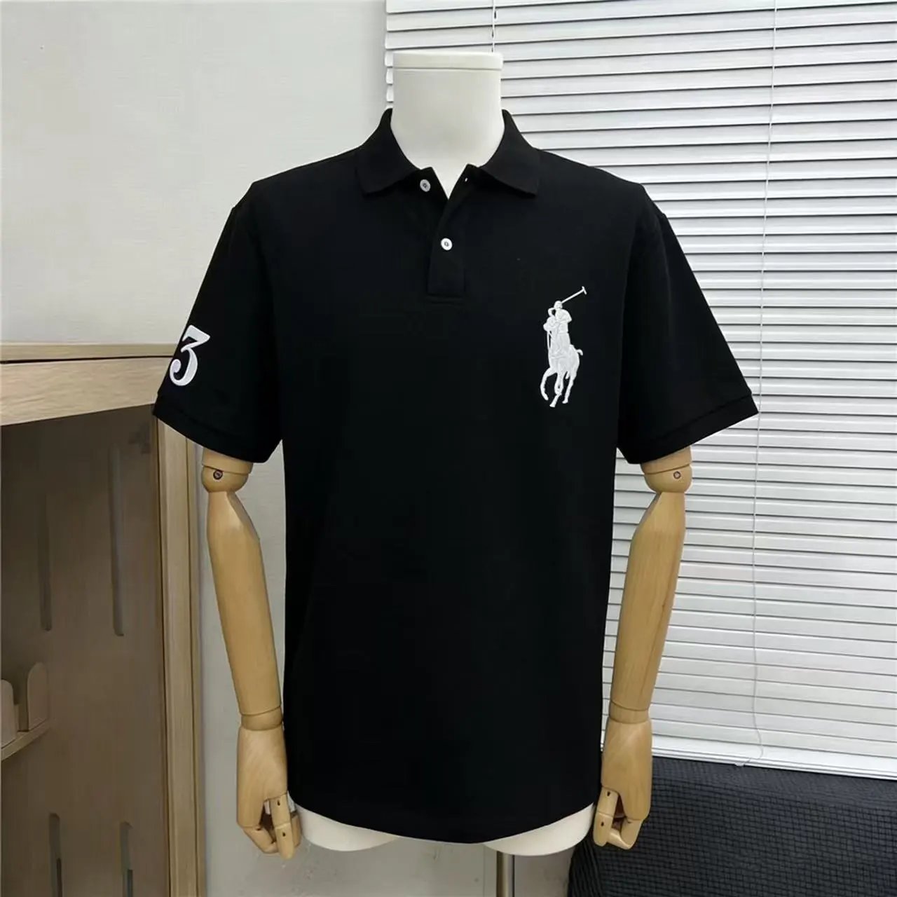 Polo Ralph Lauren Shirts Short-Sleeve Embroidered Pony Shirt — Malaysia Black 003