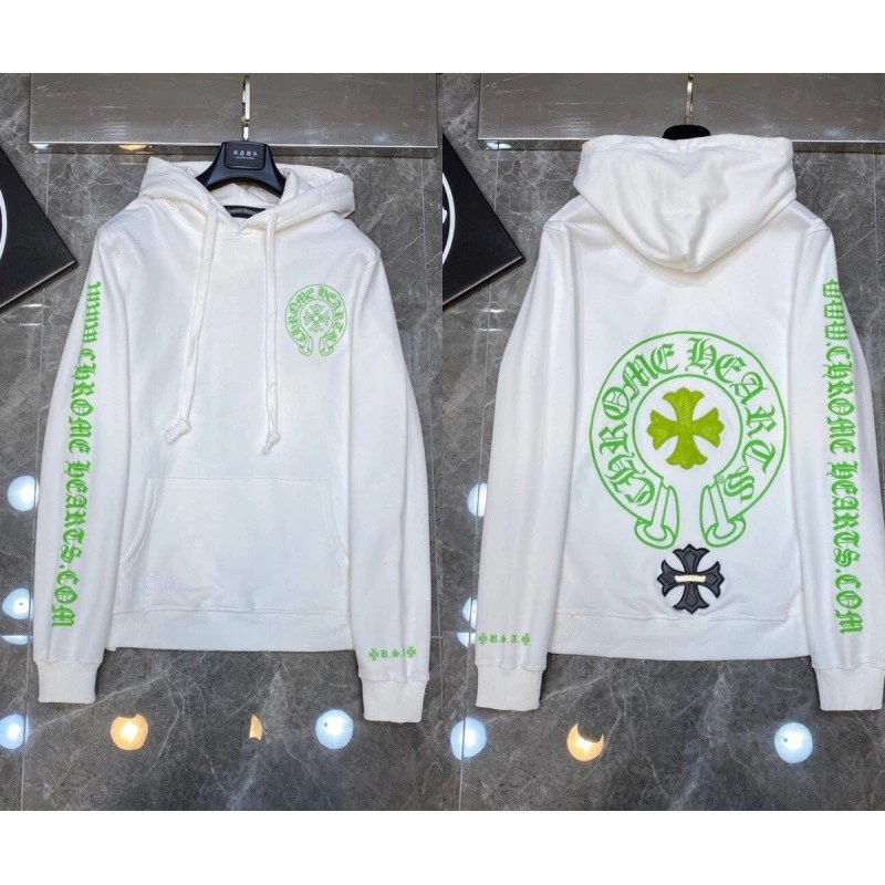 Chrome Hearts Hoodies & Sweatshirts Cross Graphic Pullover Hoodie — 8078 white