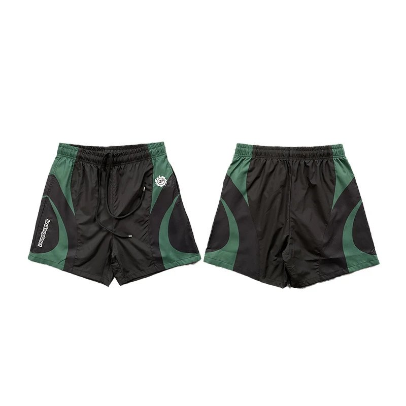 Broken Planet Shorts Drawstring graphic — 8320 Green