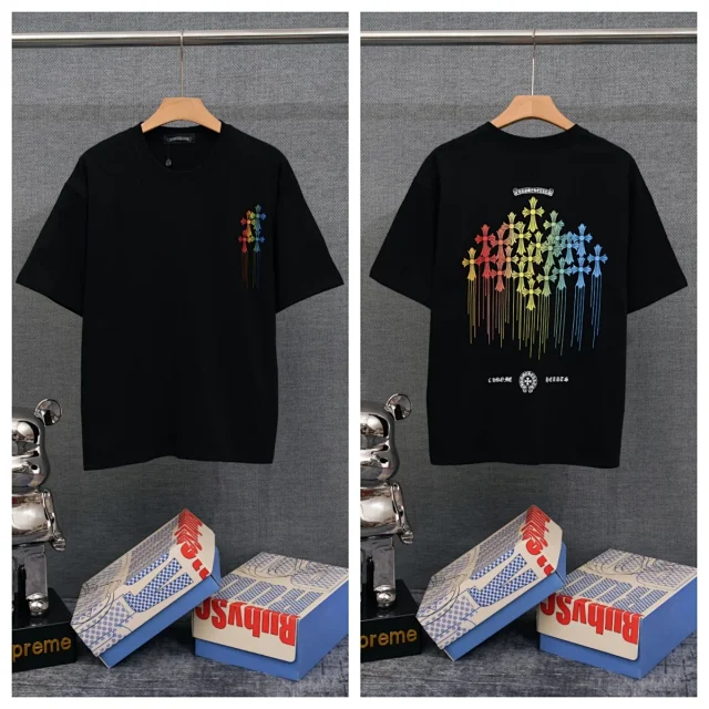 Chrome Hearts T-Shirts Graphic-print crewneck T-shirt product detail image 3