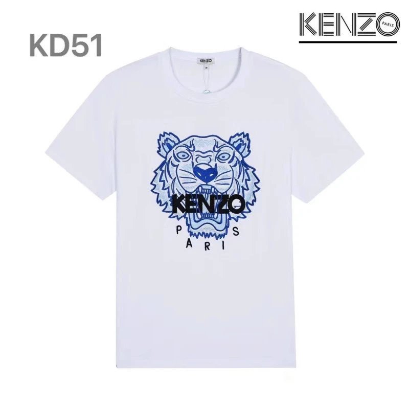 Kenzo T-Shirts Tiger Embroidered T-Shirt — KD51