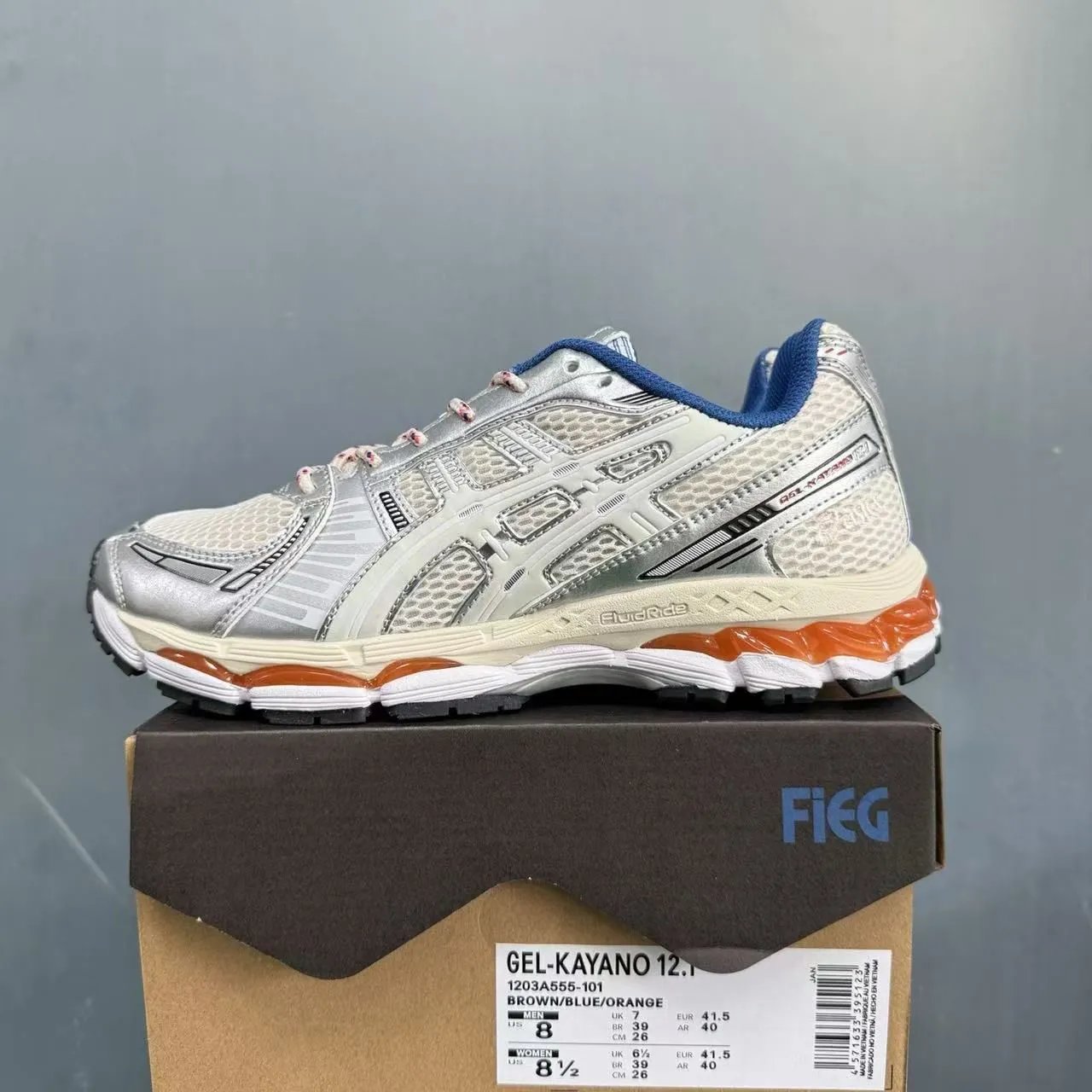 ASICS Sneakers GEL-KAYANO 12.1 — Brown blue orange