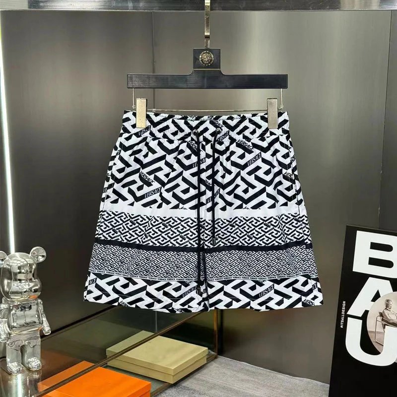 Fendi Swimwear FF monogram drawstring swim shorts — F 4 color gray