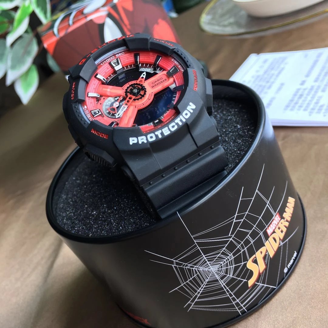 Casio Watches G-Shock octagonal ana-digi metal bracelet watch — Marvel 3