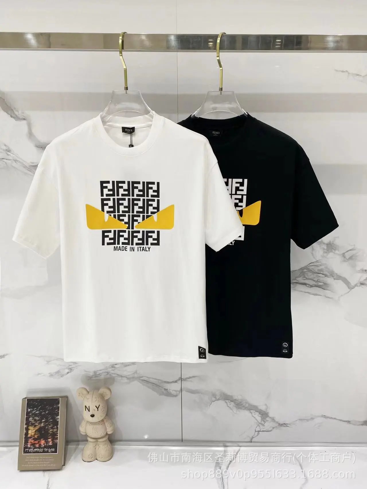 Fendi T-Shirts Loose-fit crew-neck short-sleeve T-shirt image 10