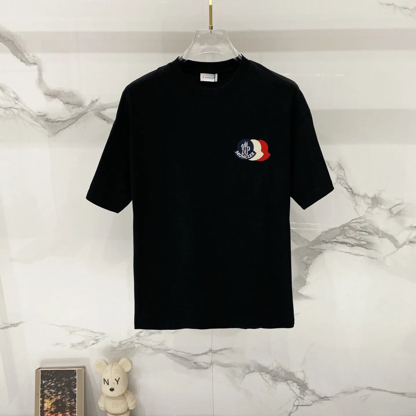 Moncler T-Shirts Logo Graphic Short-Sleeve Crewneck — M767