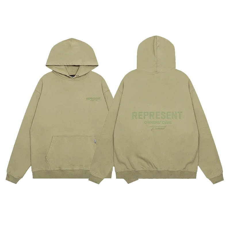 Represent Owners' Club Oversized Hoodie Beige