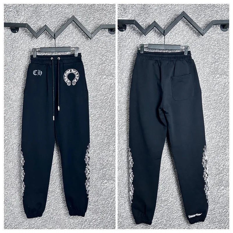 Chrome Hearts Trousers Sanskrit logo jogger sweatpants — c 205 black