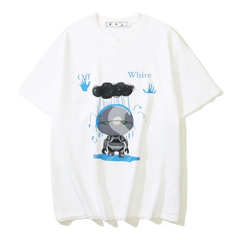 Off-White T-Shirts Logo Print — 103 white