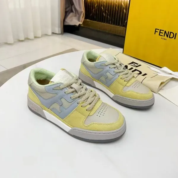 Fendi Fendace Low-Top Multicolor Sneakers - 1