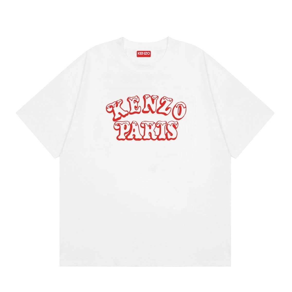 Kenzo T-Shirts Short-Sleeve Graphic Print — 163 white