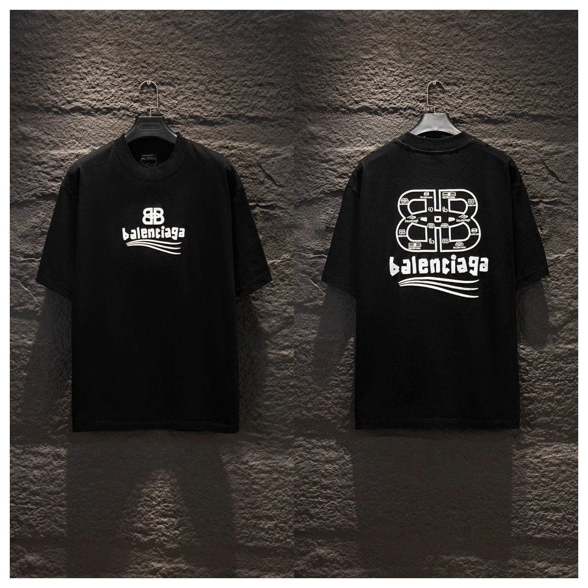 Balenciaga T-Shirts Graphic short-sleeve T-shirt — 5263 Black
