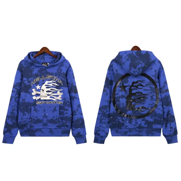 Hellstar Sports Tie-Dye Blue Hoodie - 1