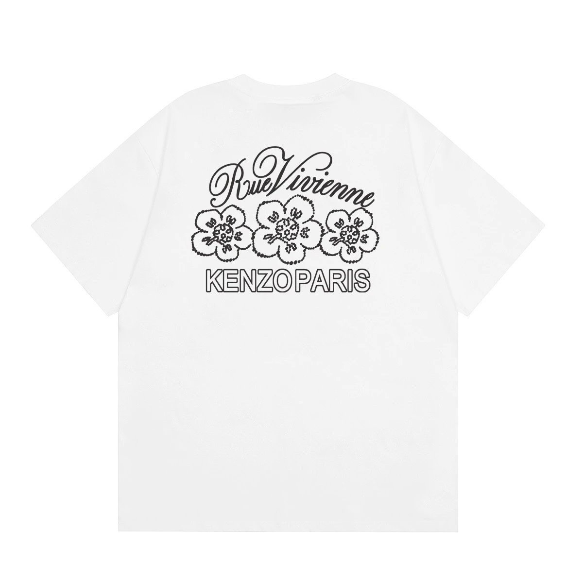Kenzo T-Shirts Short-Sleeve Graphic Print — 143 white