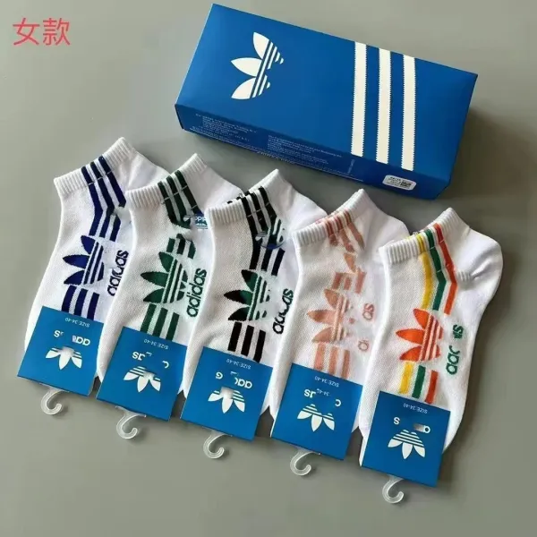 Adidas Originals Trefoil Ankle Socks Multicolor - 1