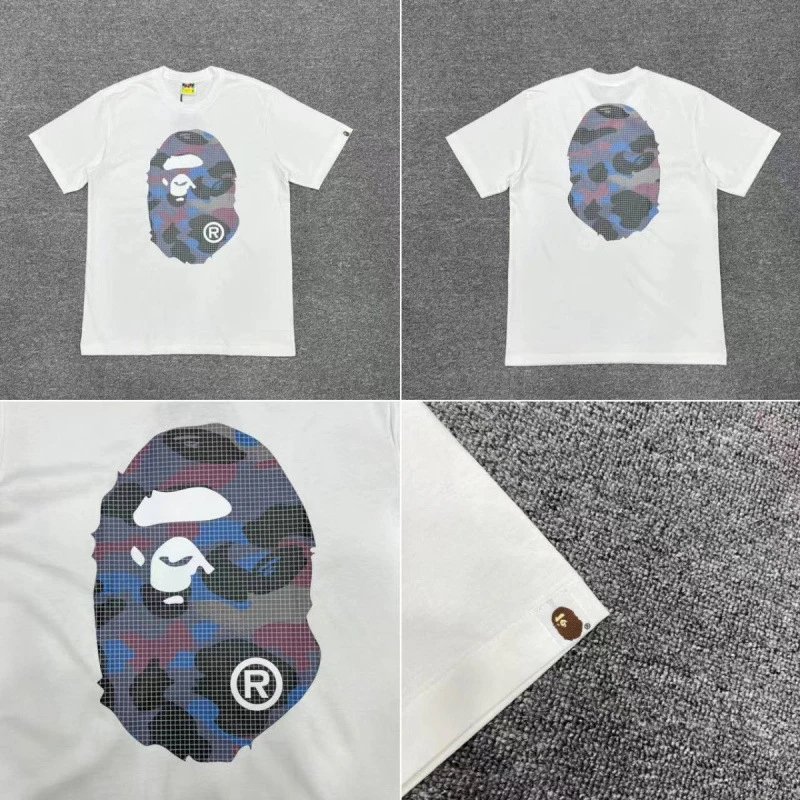 A Bathing Ape T-Shirts Apes Together Strong Graphic Short-Sleeve T-Shirt — 05 white
