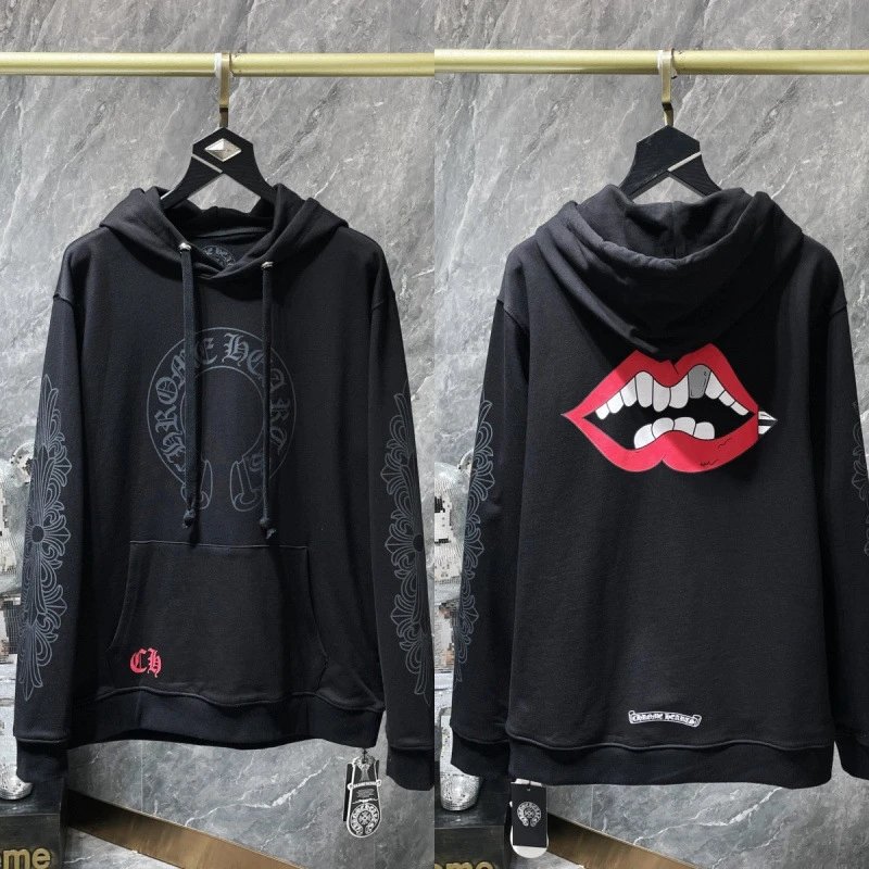 Chrome Hearts Hoodies & Sweatshirts Cross Graphic Pullover Hoodie — 8625 black