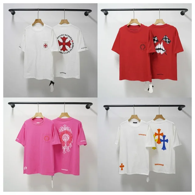 Chrome Hearts T-Shirts Oversized graphic pocket T-shirt product detail image 1