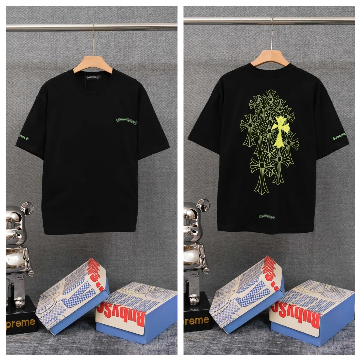 Chrome Hearts T-Shirts Graphic-print crewneck T-shirt — 26