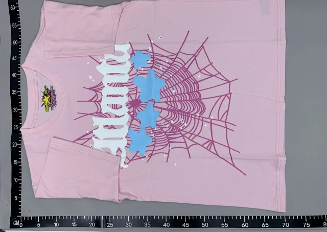 Sp5der T-Shirts Spiderweb Graphic Short-Sleeve T-Shirt product detail image 4