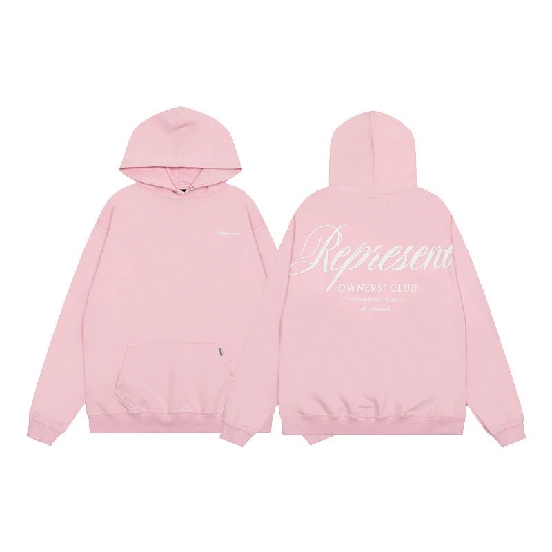 Represent Owners' Club Pink Oversized Hoodie